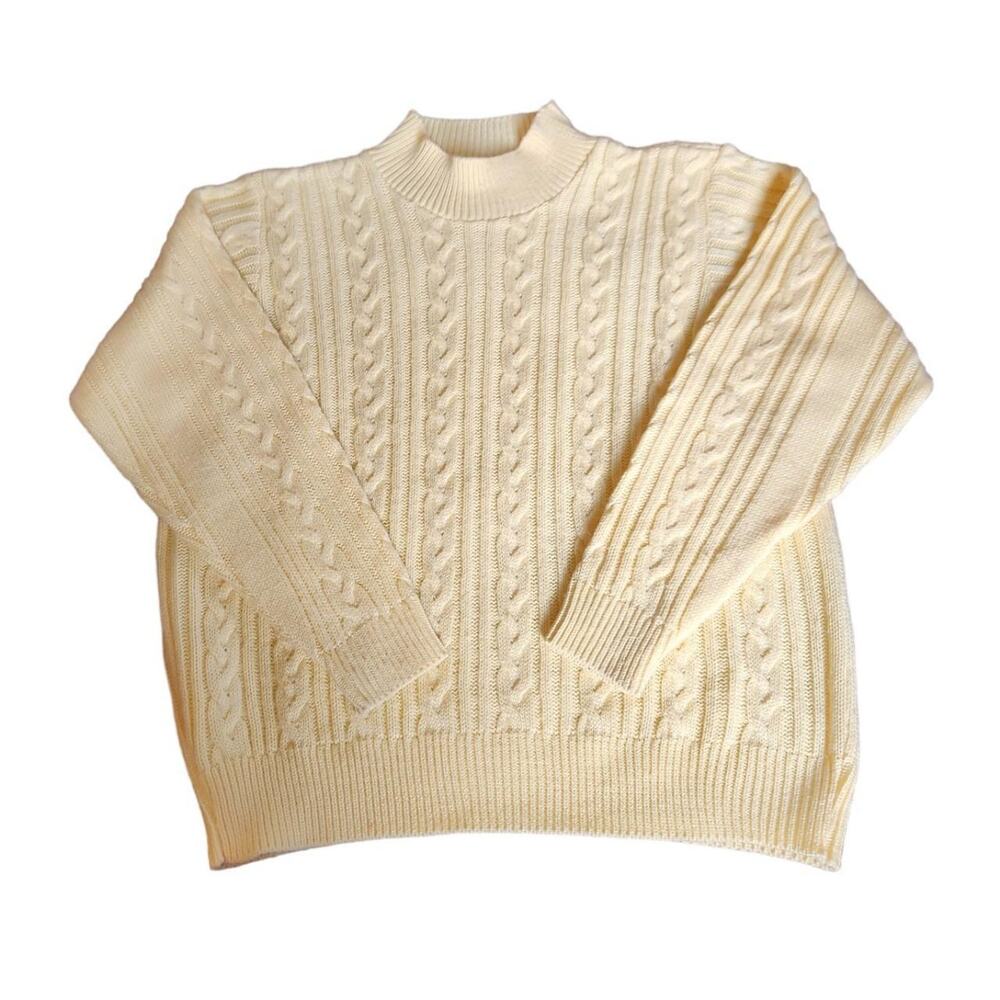 Vintage buttercup yellow knit sweater